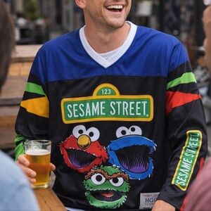 Sesame Street Hockey Jersey Size Medium NWT